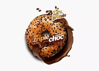 Bagel Proteico Triple Chocolate Life Pro® 70gr